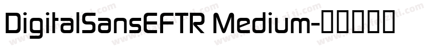 DigitalSansEFTR Medium字体转换